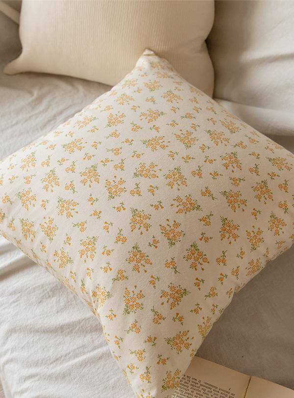 디어 플라워 쿠션 방석 커버 (2color)