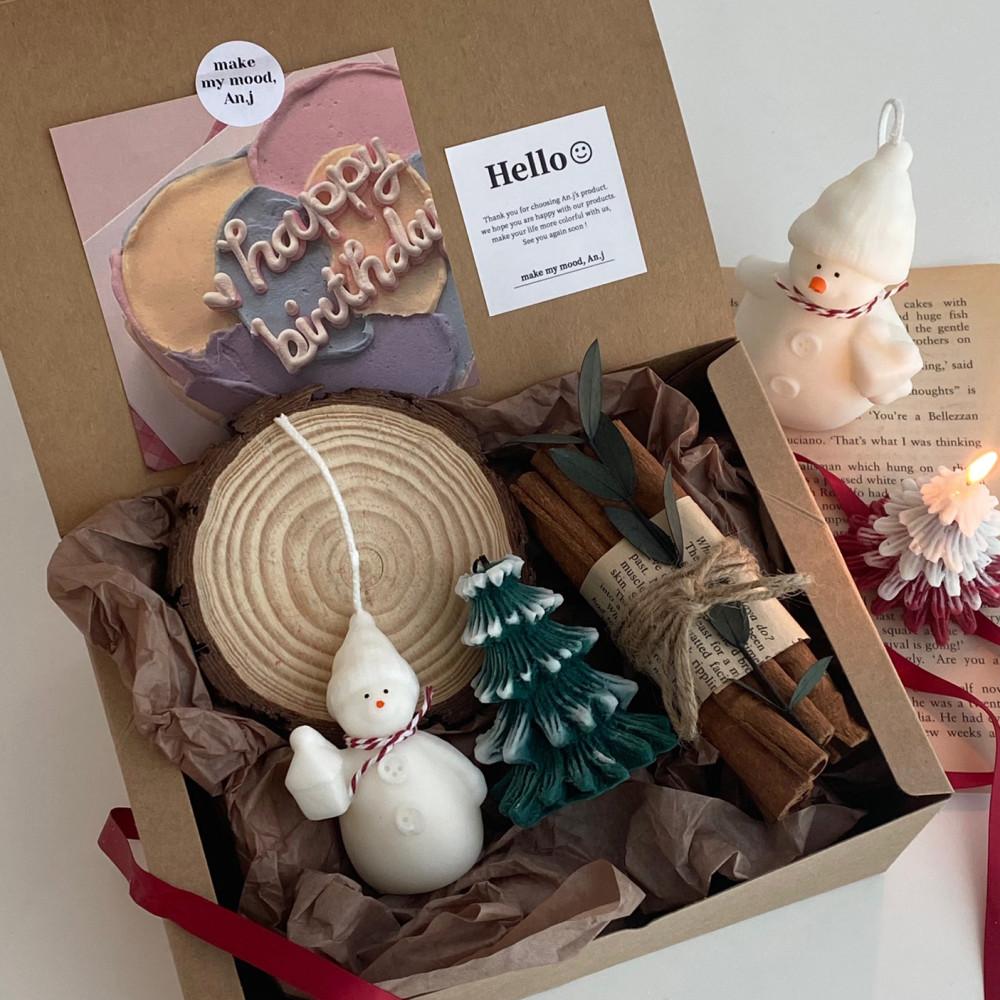 4종 크리스마스 눈사람+소품 SET