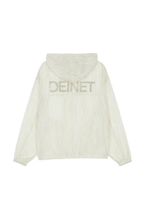DEINET BACK LOGO BOMBER JACKET IN YELLOW