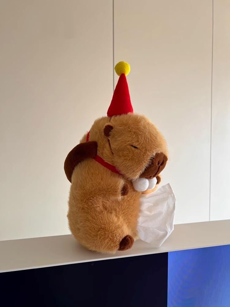 카피바라 인형 티슈 케이스 차량용 휴지걸이 커버 홀더 디스펜서