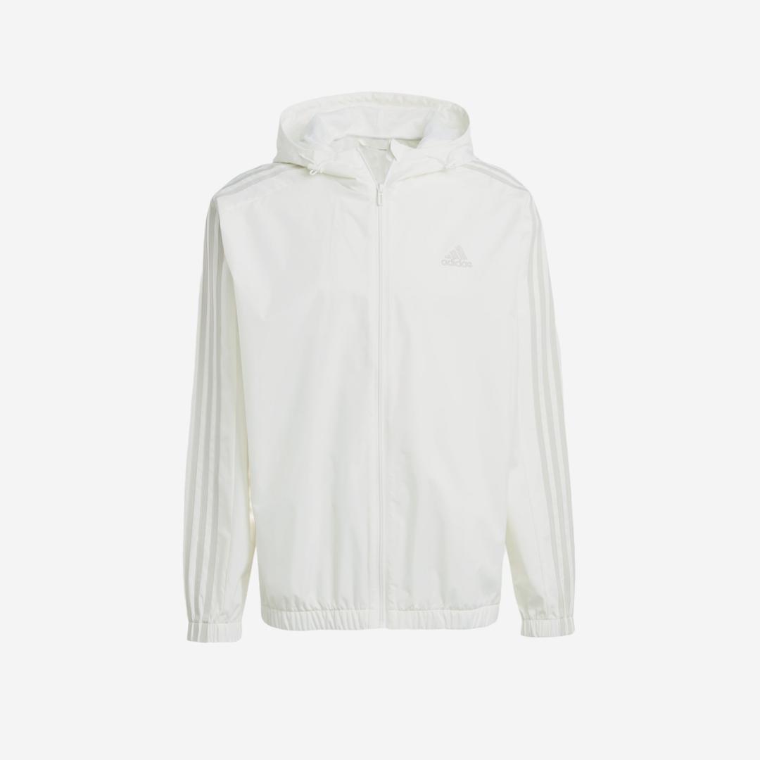 Adidas Essential 3S Woven Windbreaker Jacket Off White - KR Sizing