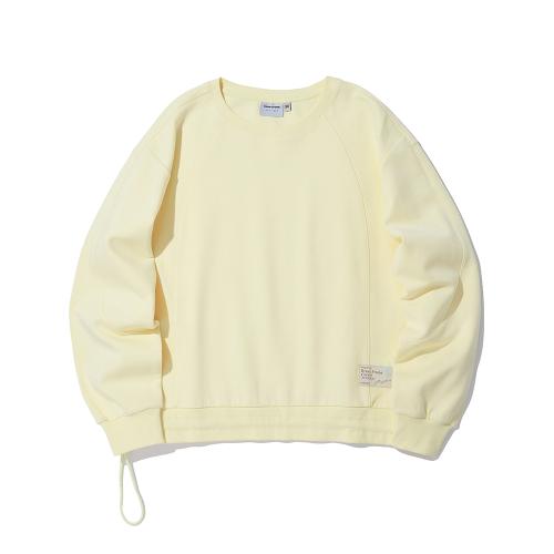 우먼스 언발 밑단 스트링 맨투맨 L옐로우 ITZ1TM52ALY