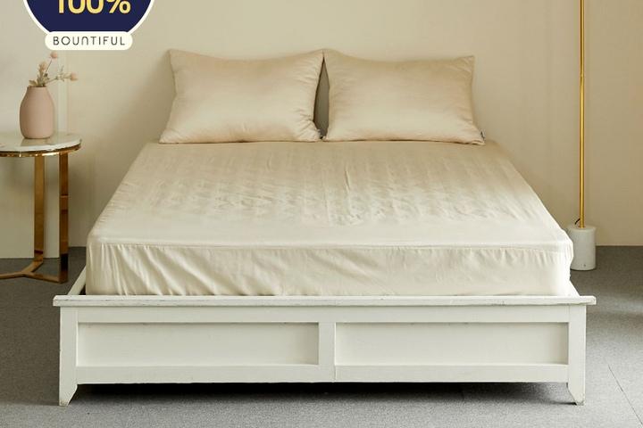 호텔납품 매트리스커버 12컬러 솔리드 순면100% 60수 사틴원단 SS/Q/K