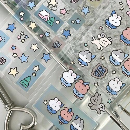 윤구 어느새벽 투명스티커 2종