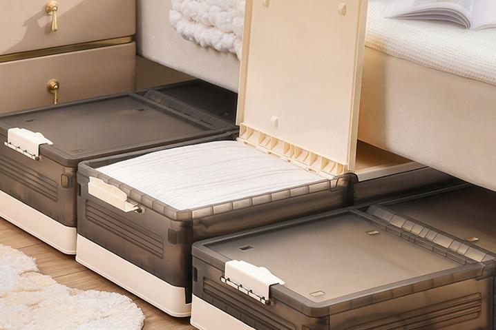 모던 양문형 언더베드 침대밑 리빙박스 다용도 수납 정리함