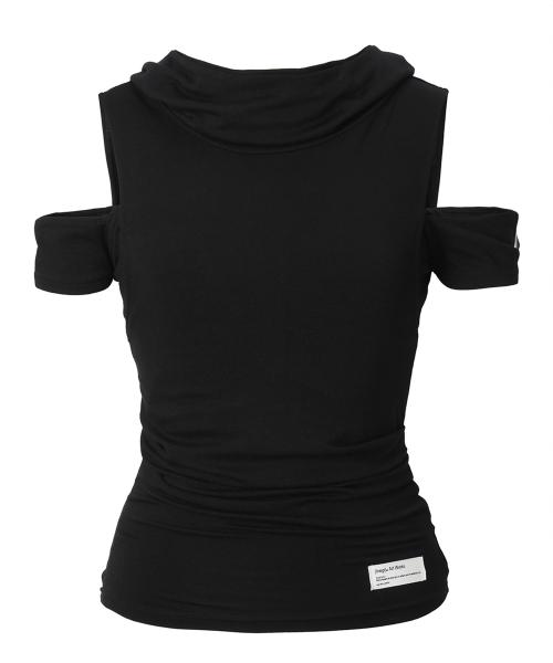 Muted Hoodie Top (black)