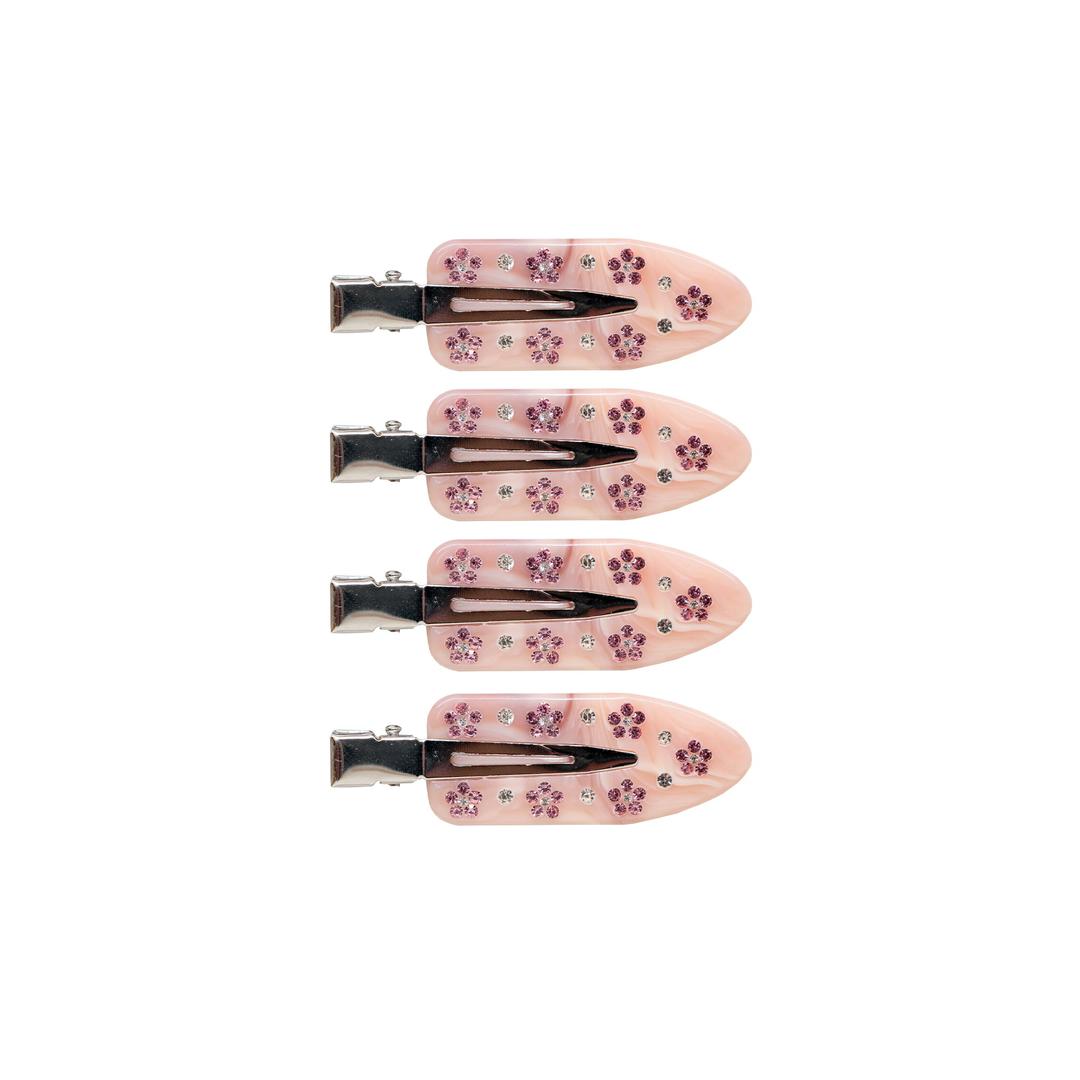 Popstar Clips in Strawberry Crepe