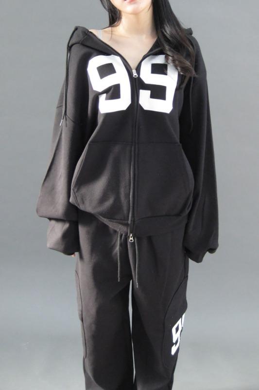 99 hoodie zip-up (3color)