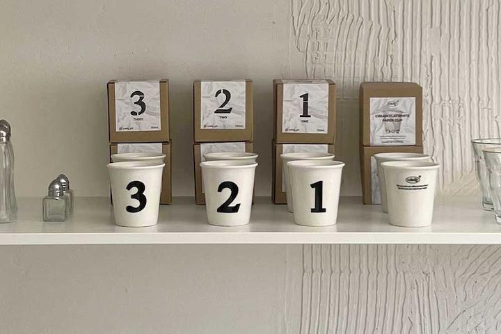 크림 플랫화이트 페이퍼잔 에스프레소 샷잔 집들이선물 (당일배송)