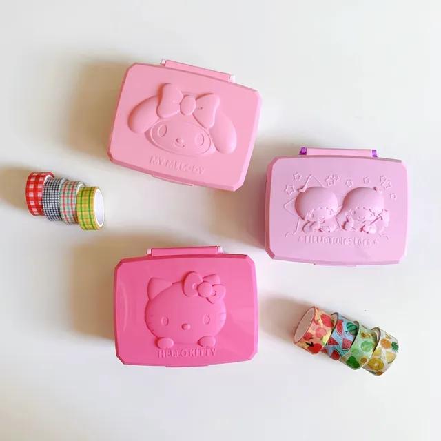 [정품] 산리오 마이멜로디 헬로키티 리틀트윈스타 보관함 면봉 케이스 다용도 케이스
