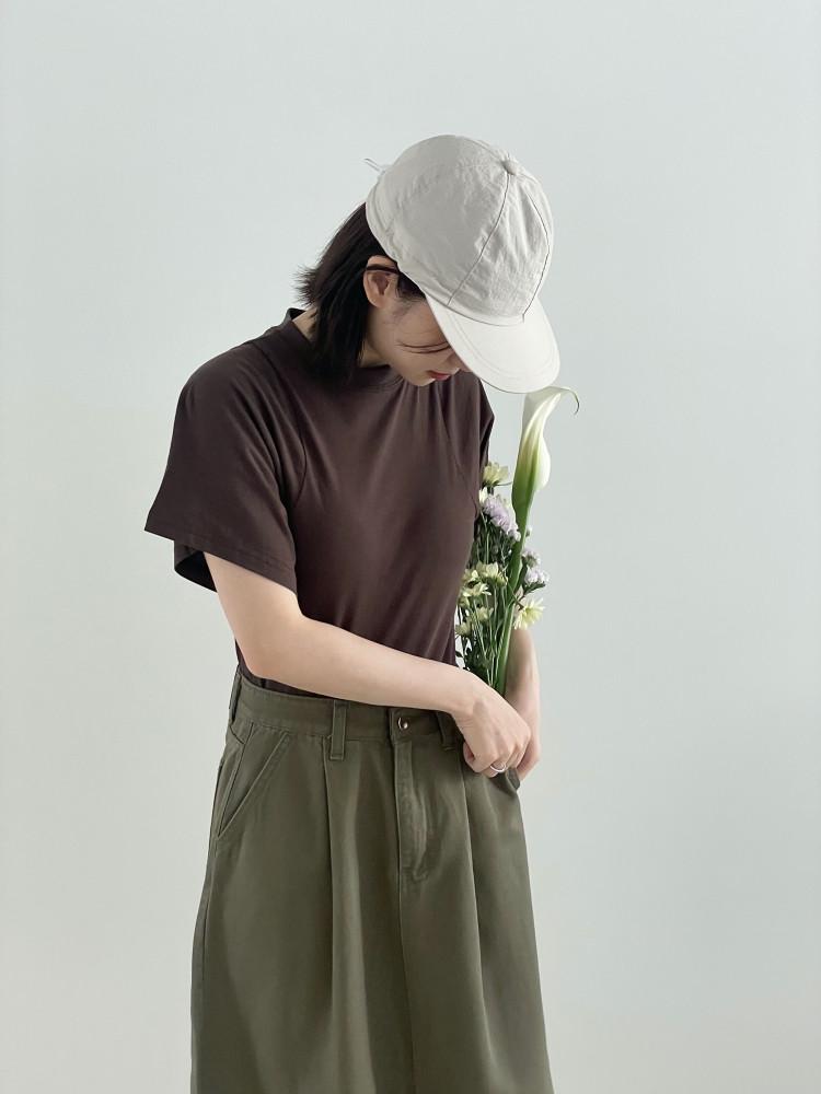 Armhole in point t 포인트 티 무지티셔츠