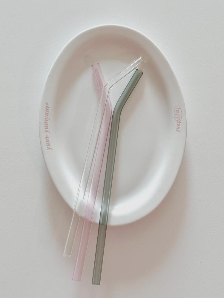 클레버조이 리유저블 내열 유리빨대