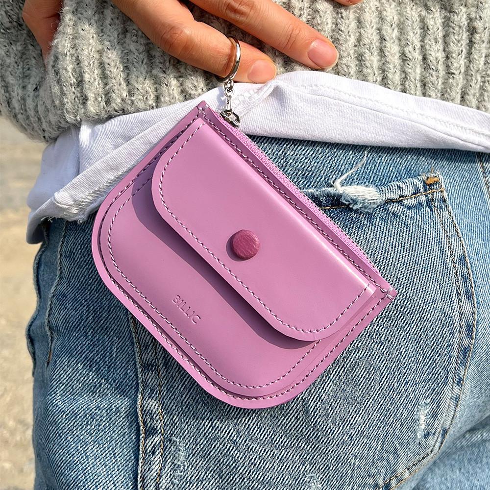 Mia halfmoon wallet Lavender 미아 하프문 월렛 라벤더