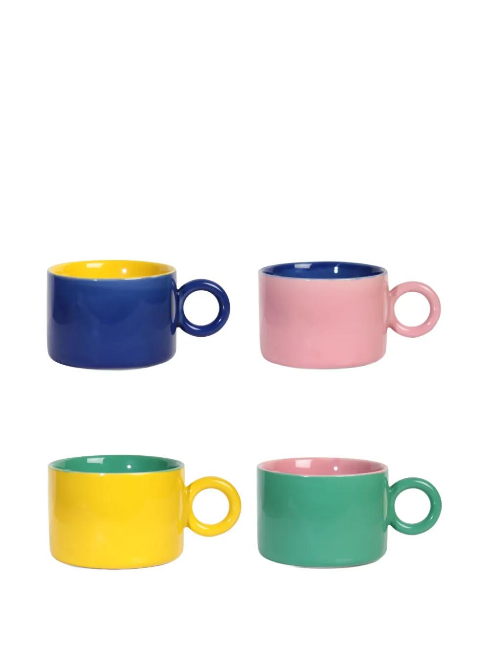 &k Amsterdam 치키토 투톤 머그 세트 4p | 블루 | FARFETCH KR