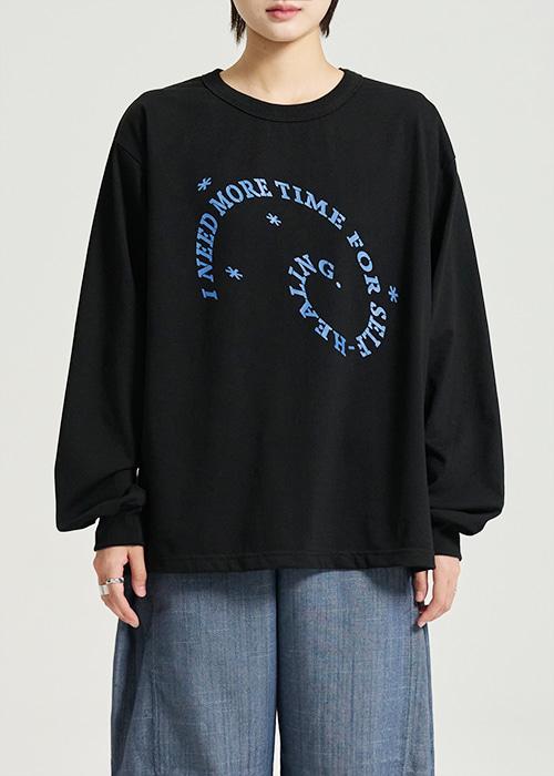 Self-healing 롱슬리브 / black