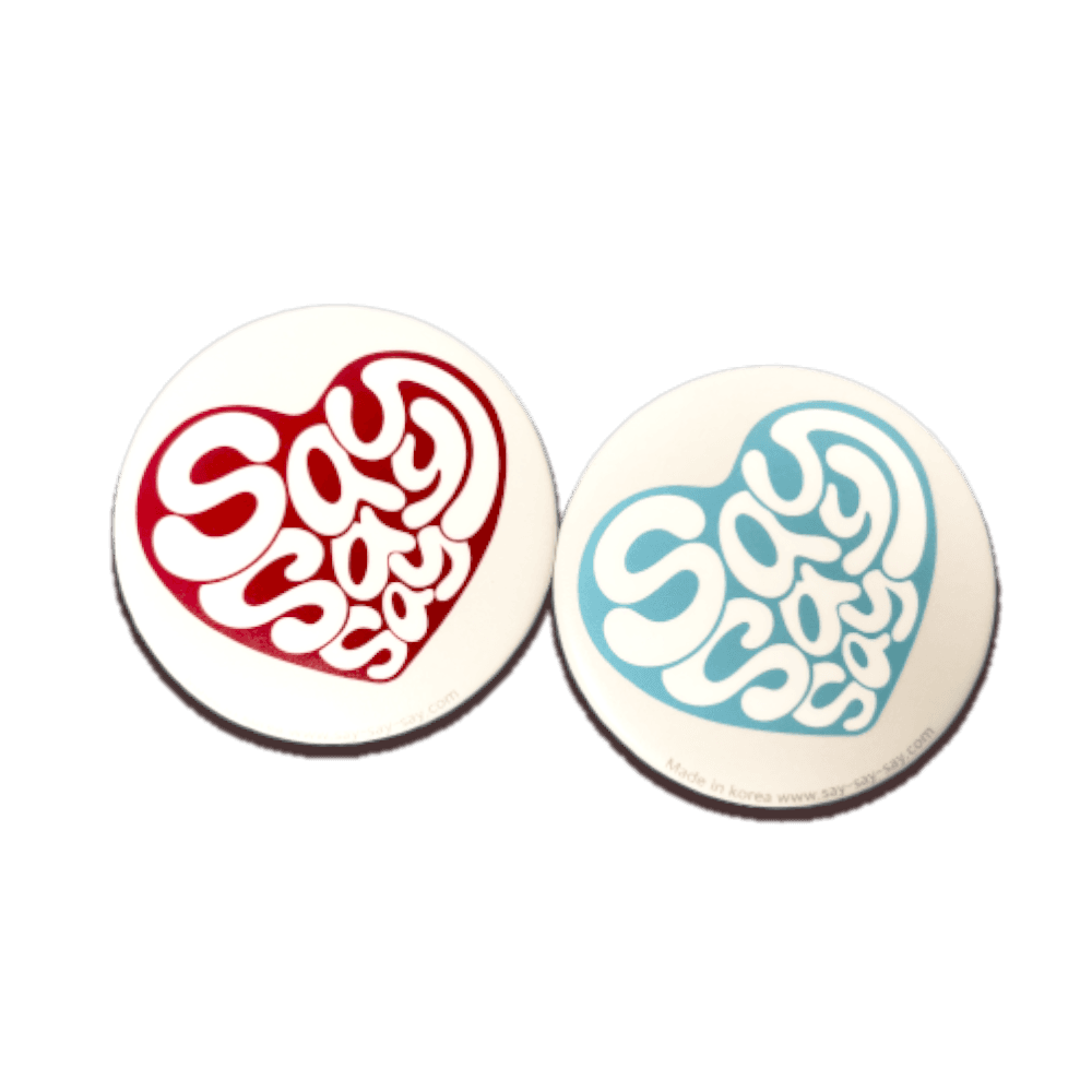 [SAYSAYSAY] HEART LOGO 손거울