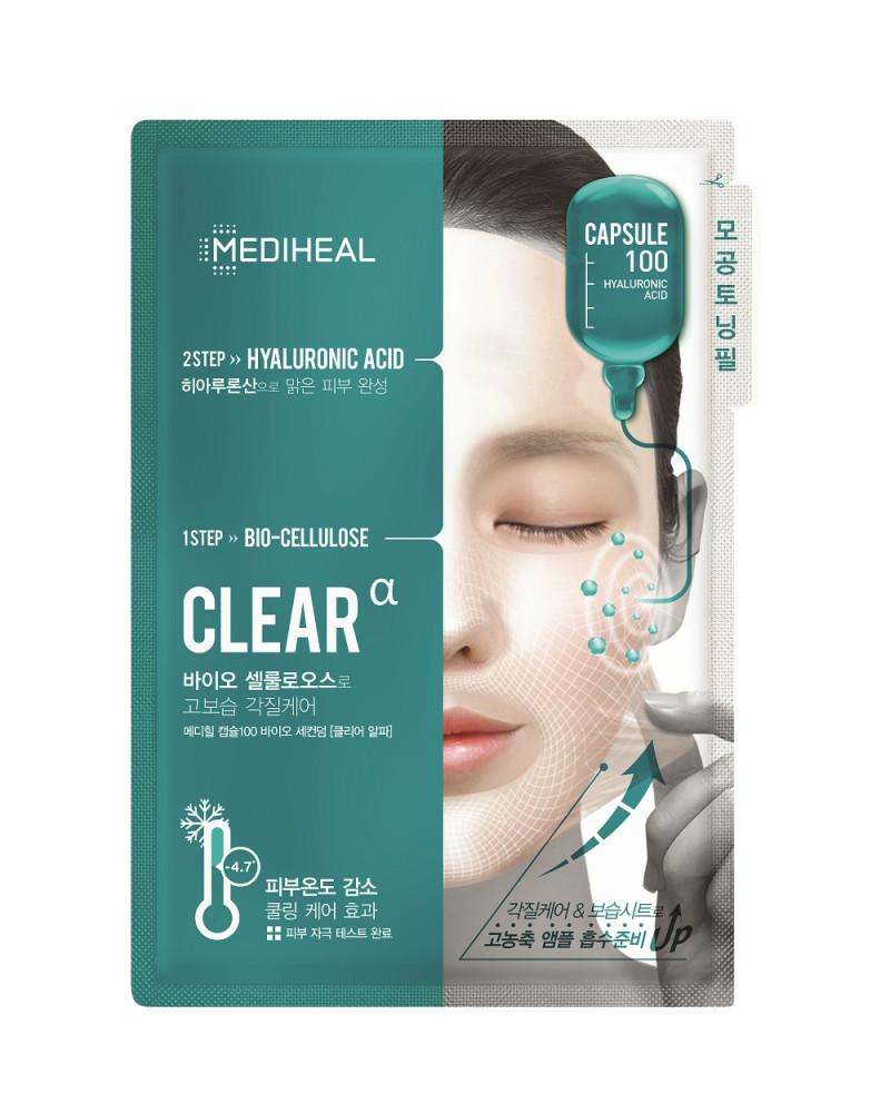 메디힐 캡슐100 바이오 세컨덤 클리어 알파 10매 / 피지 흡착 대란 마스크팩