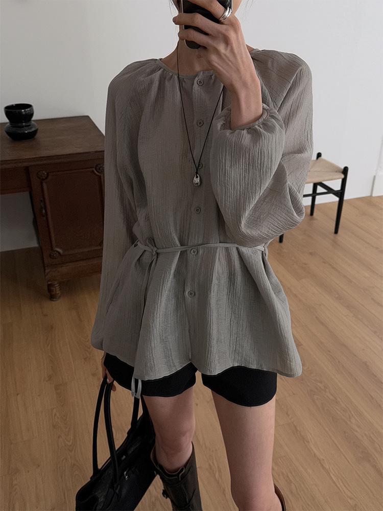 크렘므 오베드 링클 블라우스