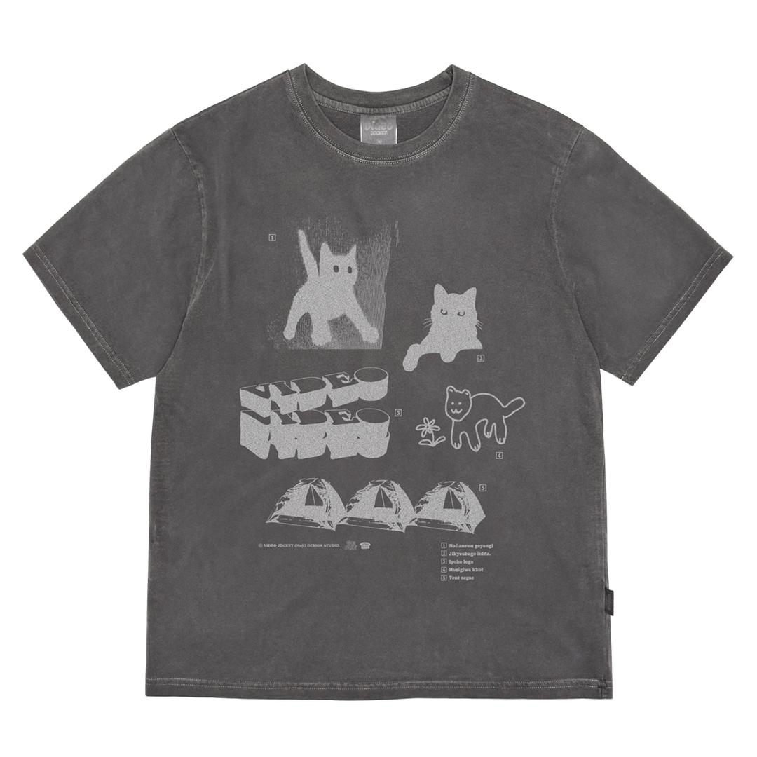 PIGMENT IBEUMYEON BARO HIPSTER T-SHIRTS [CHARCOAL]