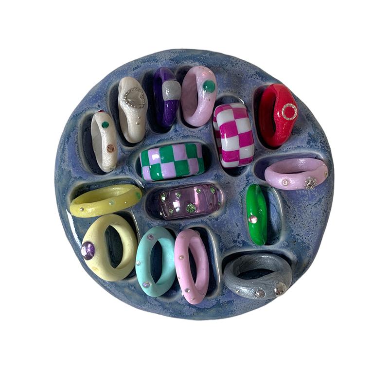 ceramic_ring holder (blue)
