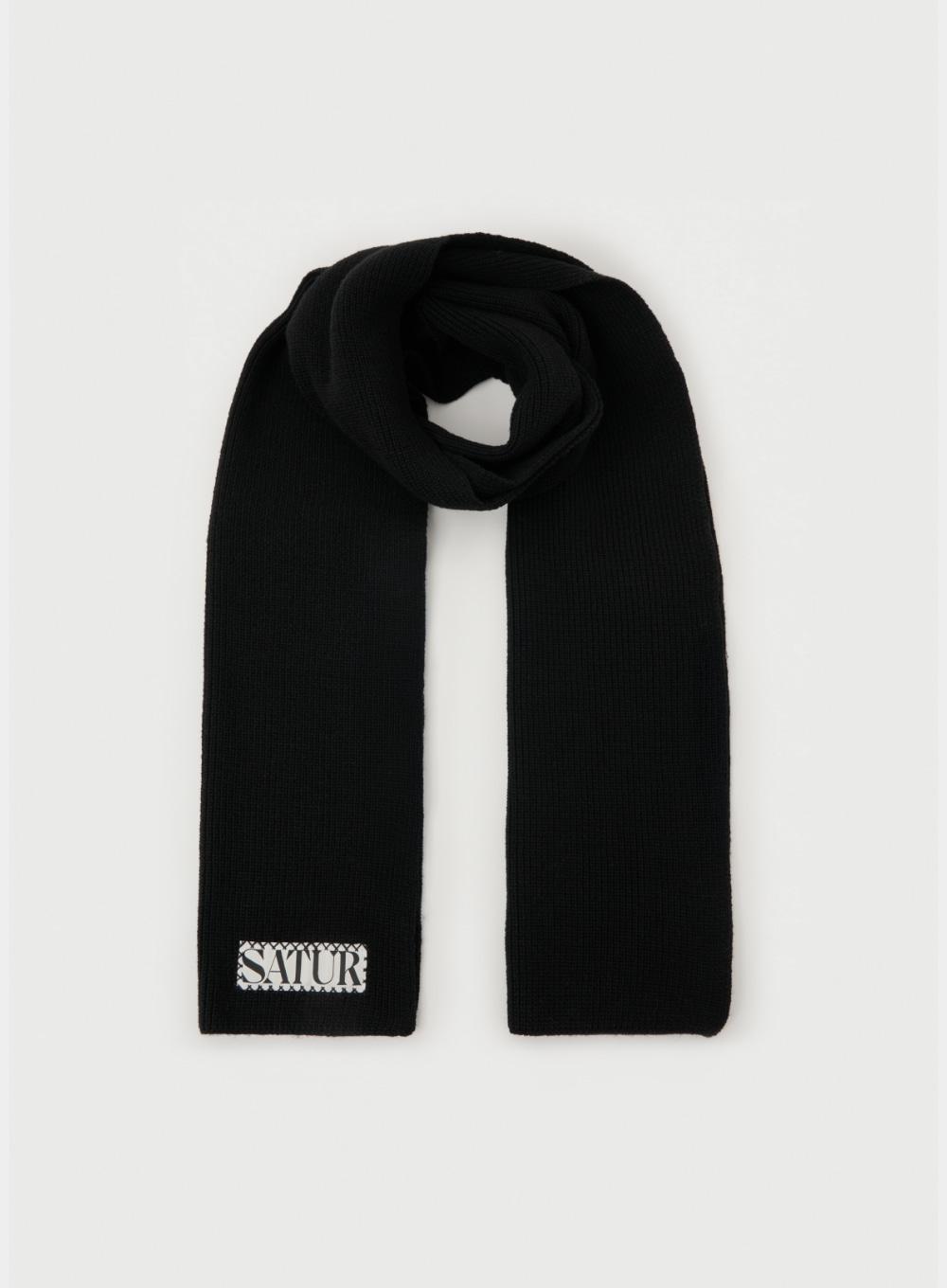 Verona Knit Muffler - Black
