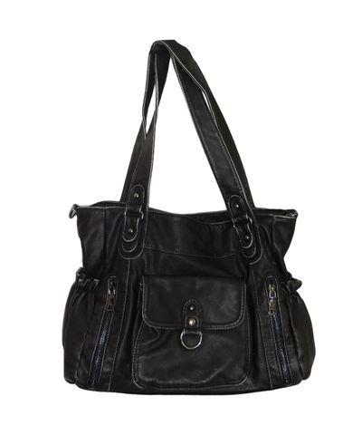 [マックブックまで！/12種類の収納スペース] Big Vintage Leather Shoulder Bag.(1col) フロムローズ