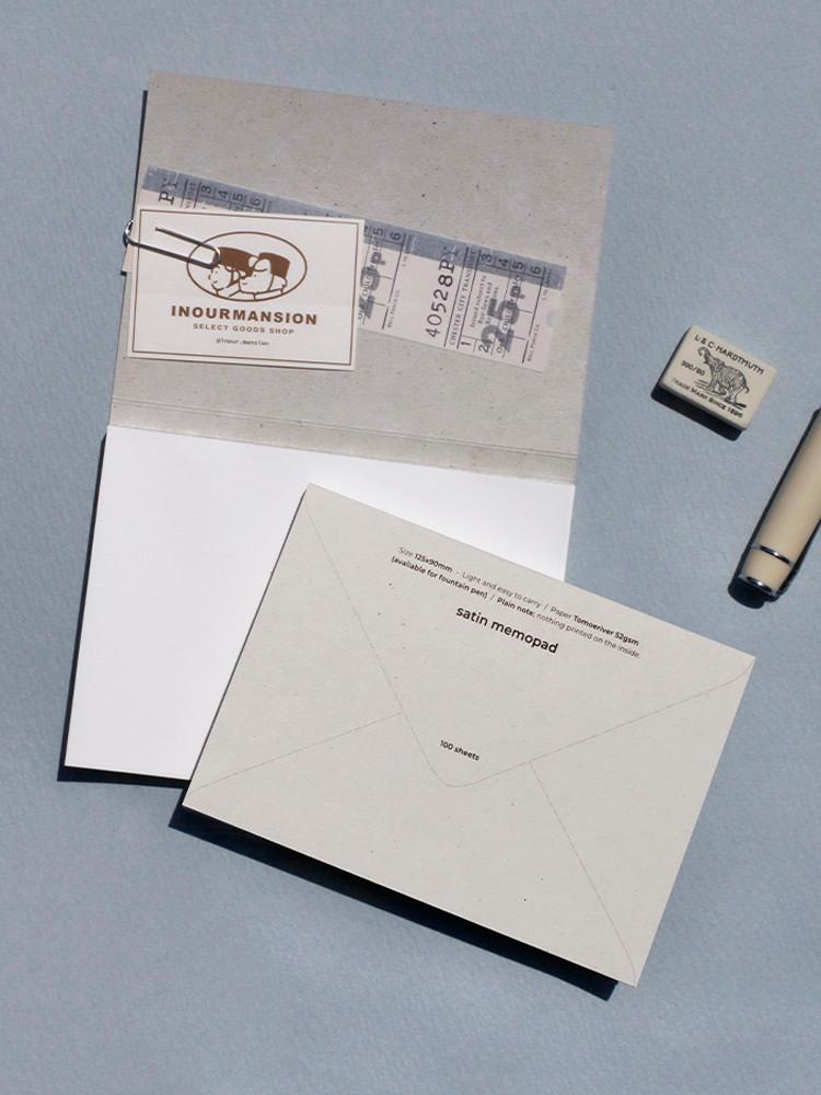 새틴 메모패드 (토모에리버 만년필 필사 고급지)
