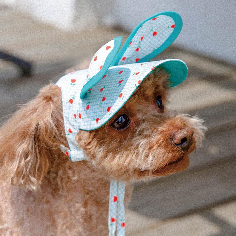 토끼 튤립 썬캡 [블루]