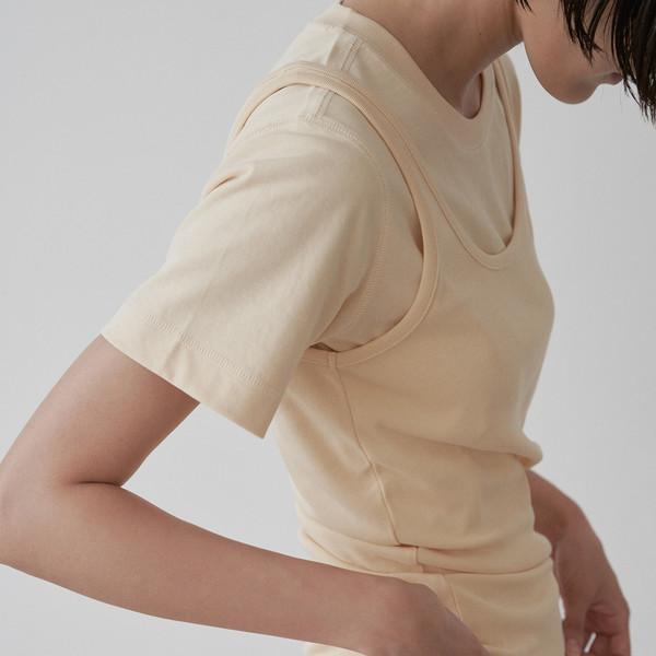 half sleeve t-shirt (yellow)