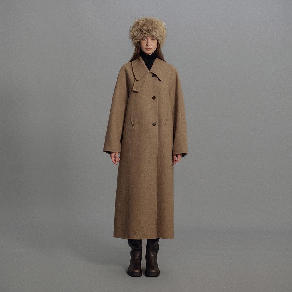 Handmade balmacaan coat - brown