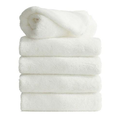 타월톡톡 호텔수건 타월 200g 40수 코마사, 화이트, 5개 - 수건 | 쿠팡