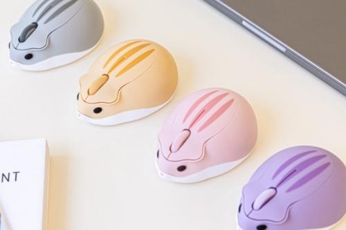 햄찌마우스 귀여운 햄스터 무소음 무선 마우스