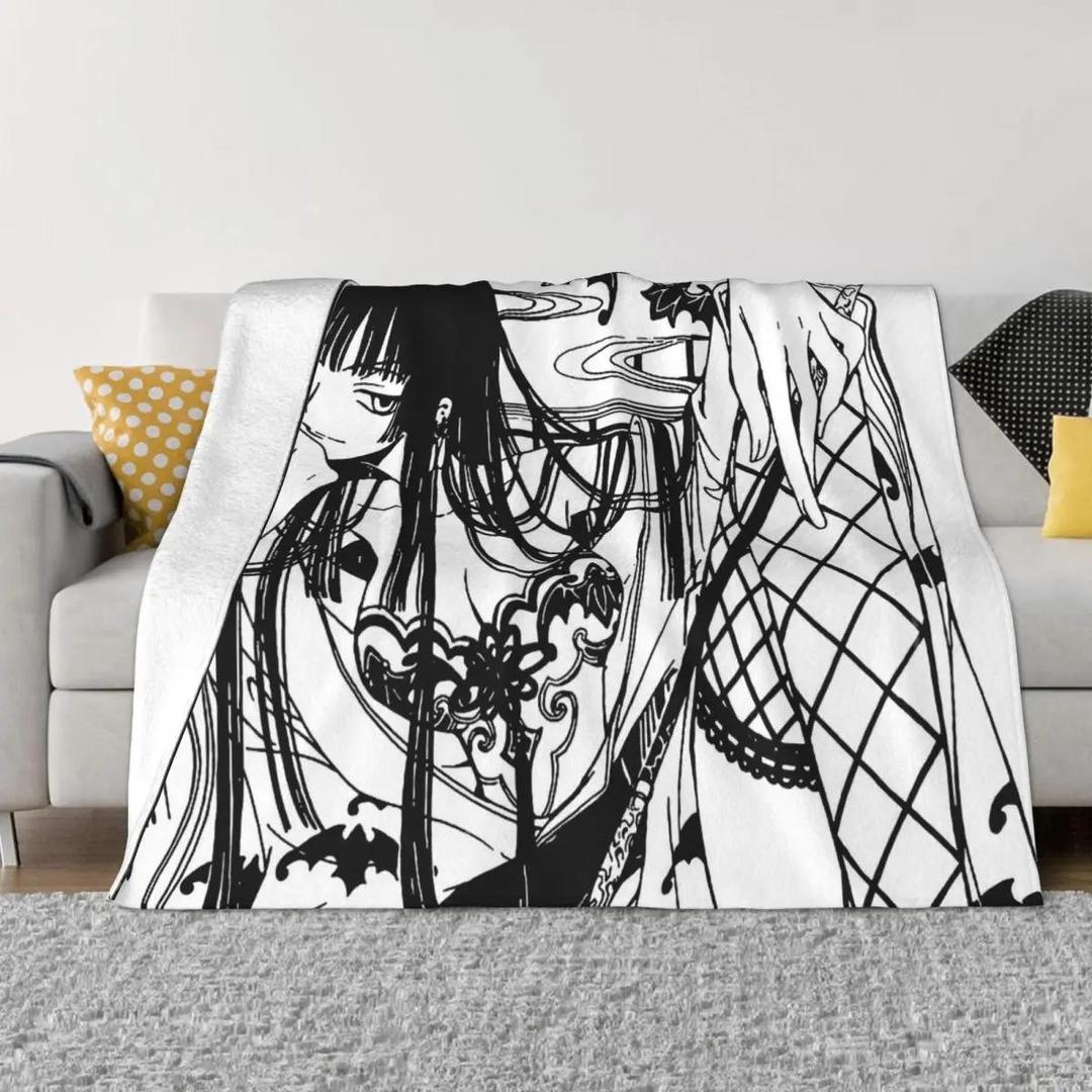 XXXHOLIC-이치하라 유코 와타누키 키미히로 애니메이션 섹시한 휴대용 따뜻한 담요, 침구 여행