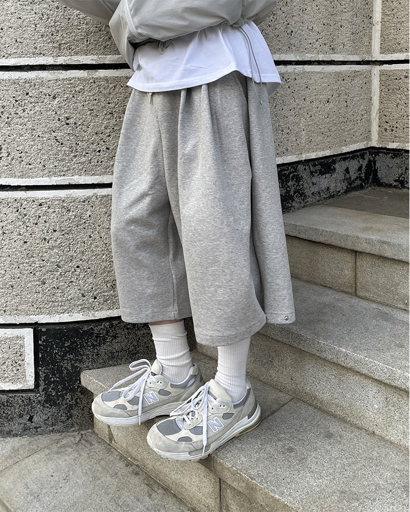 스냅 스웻 버뮤다 팬츠 (5color)