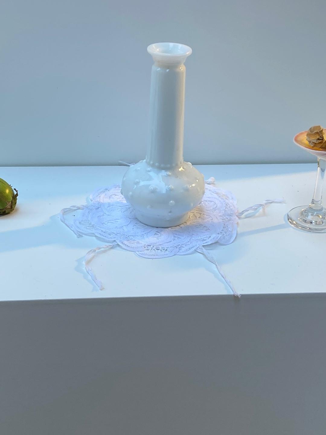 Vintage Milk Glass Vase