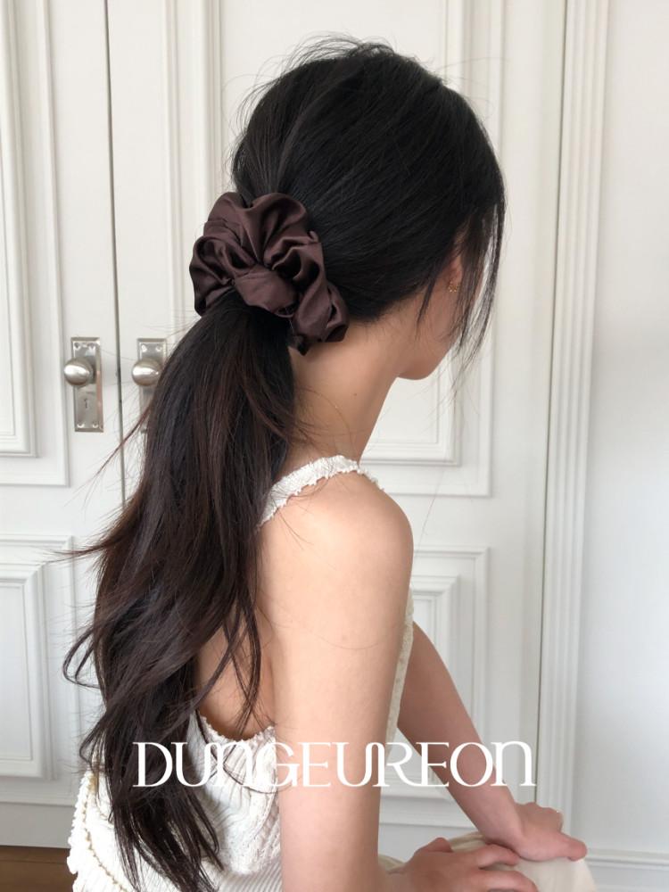 [made] [둥그런/ 헤어끈] 아우어 스크런치, BASIC (7 color, 2 size)