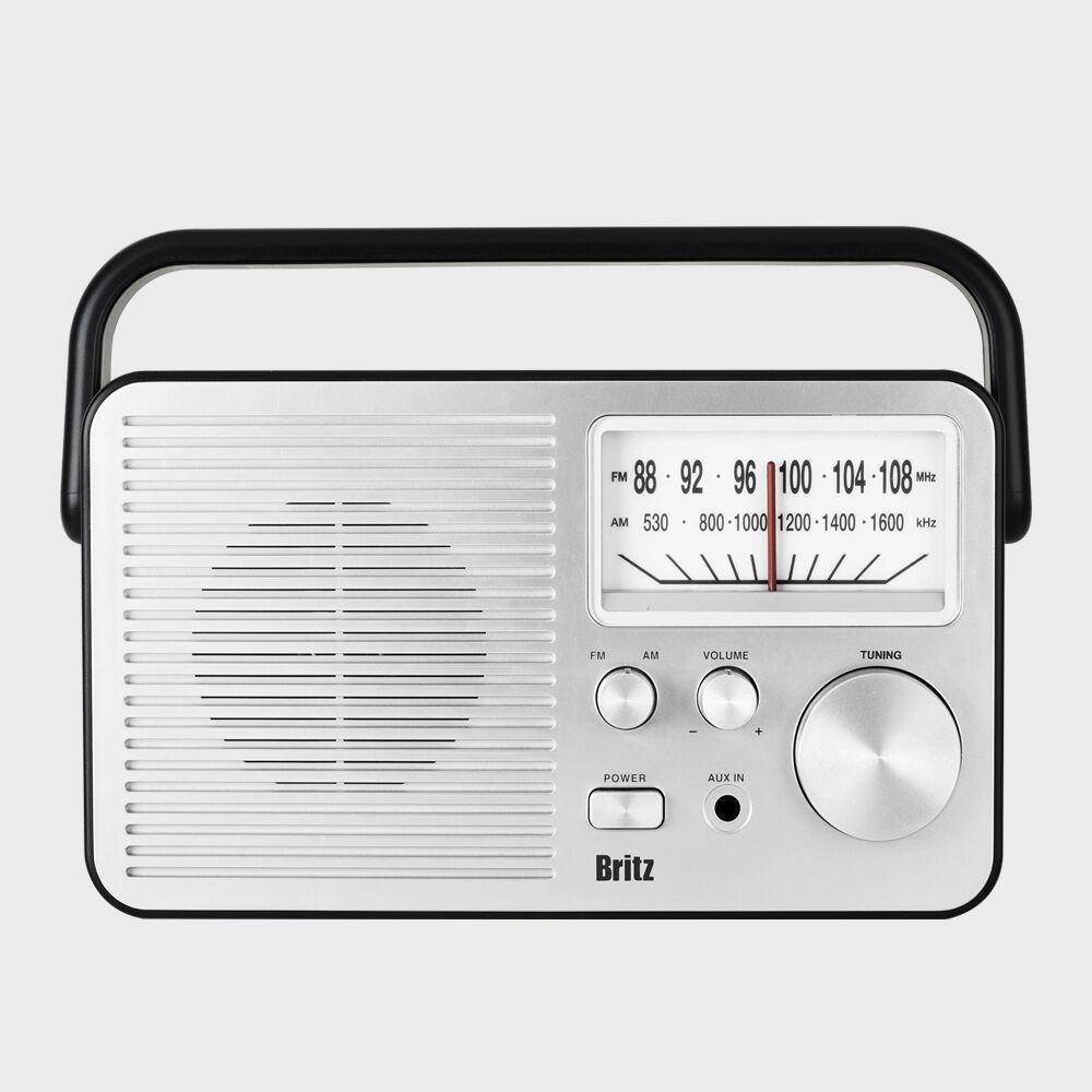 브리츠 BZ-R931 레트로 아날로그 휴대용 라디오 FM/AM