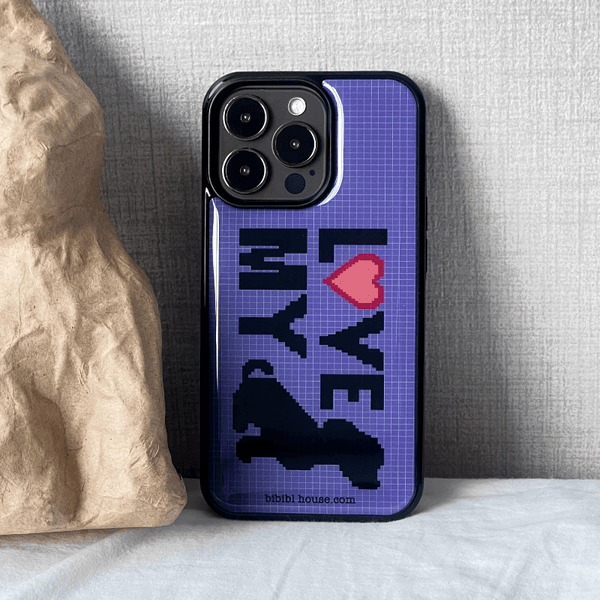 [에폭시] Love My Puppy Phone Case_보라버전
