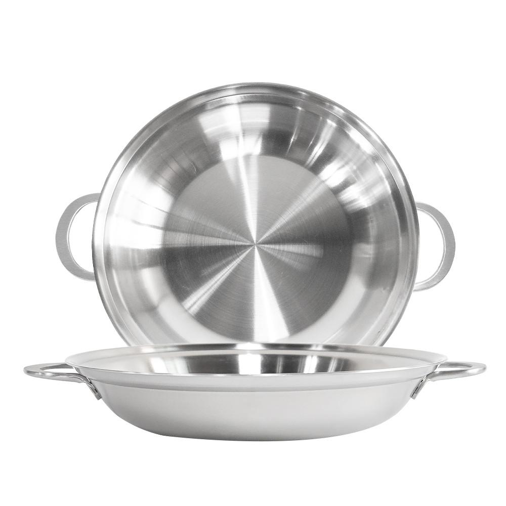 통삼중 스텐 인덕션 전골 냄비 스텐304 IH 낮은 26cm 팬 감자탕 부대찌개 샤브냄비