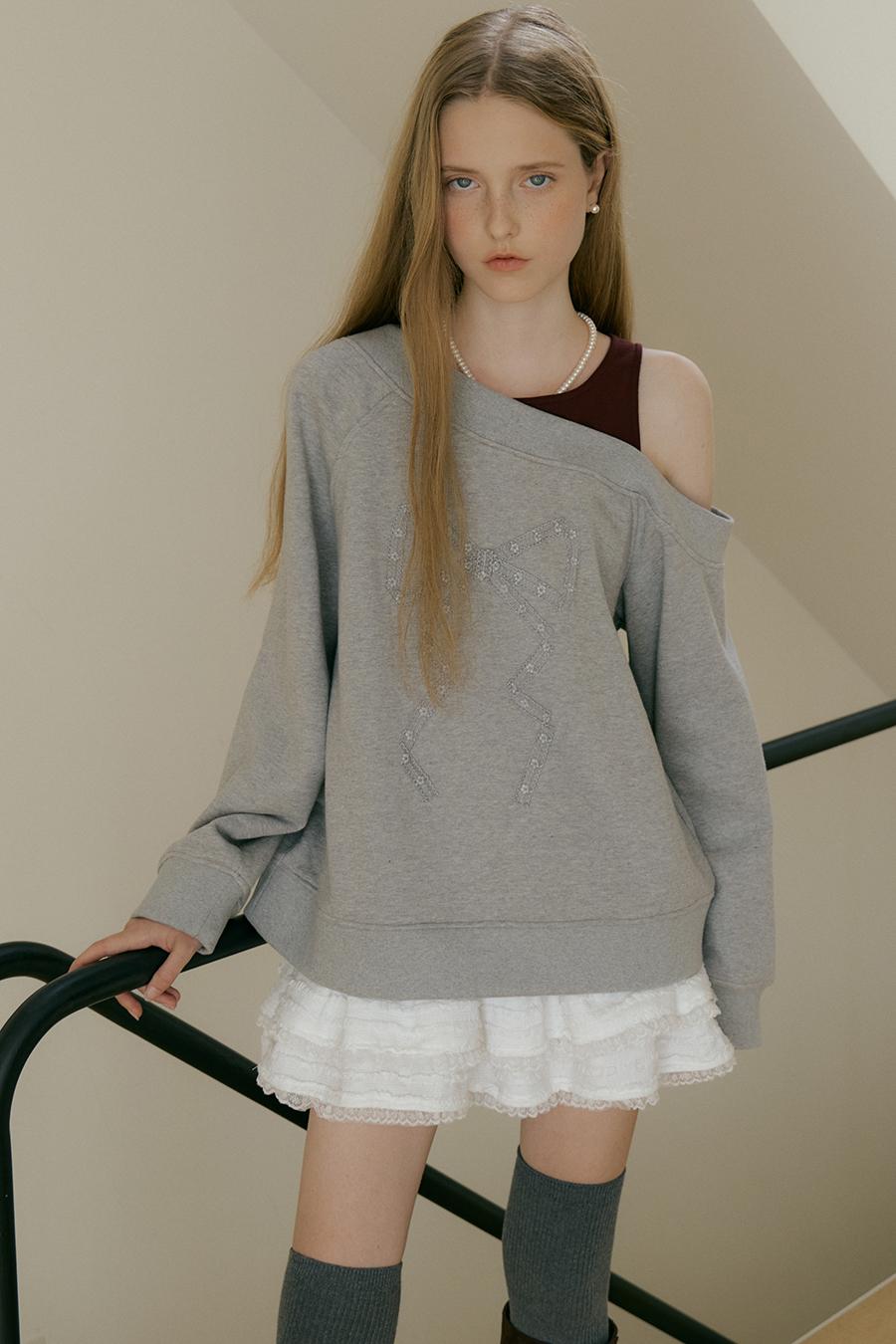 OFF SHOULDER RIBBON MTM - GRAY