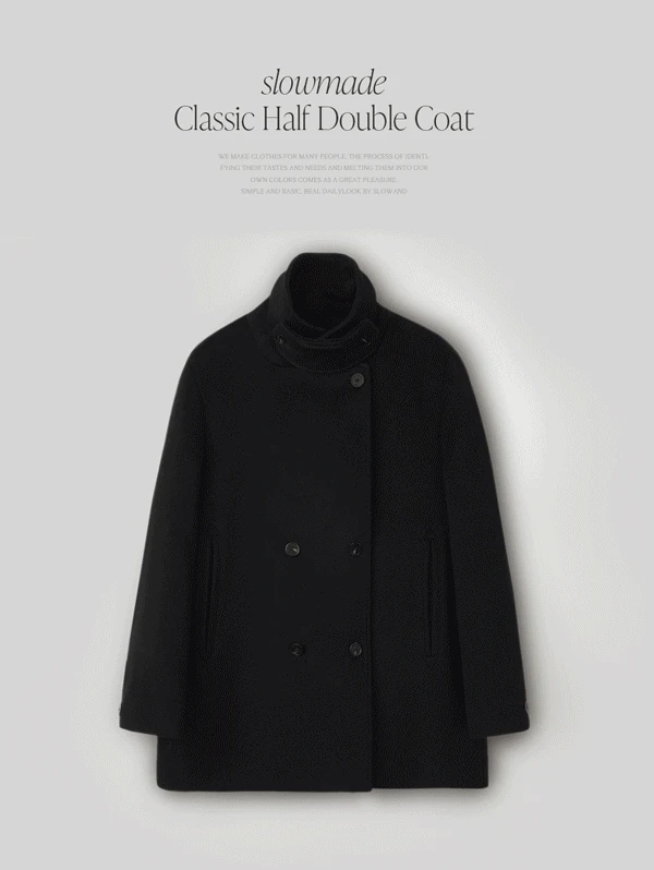 [🌅새해특가/오늘드림🚚] made. 떼누아 클래식 하프 더블코트 (3온스누빔,무료배송)