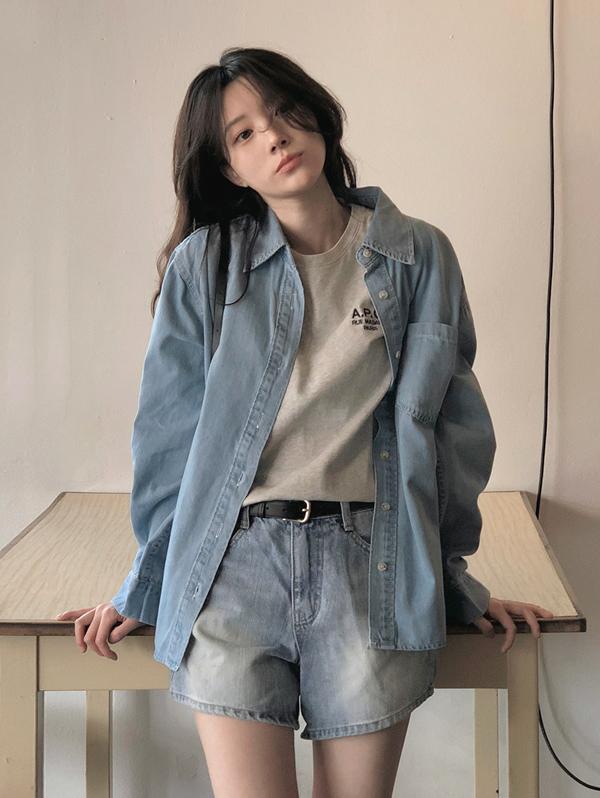 슬로우앤드 [중청컬러추가!] #SLOWMADE. 비심플 3.5부 코튼숏팬츠 - 4 size