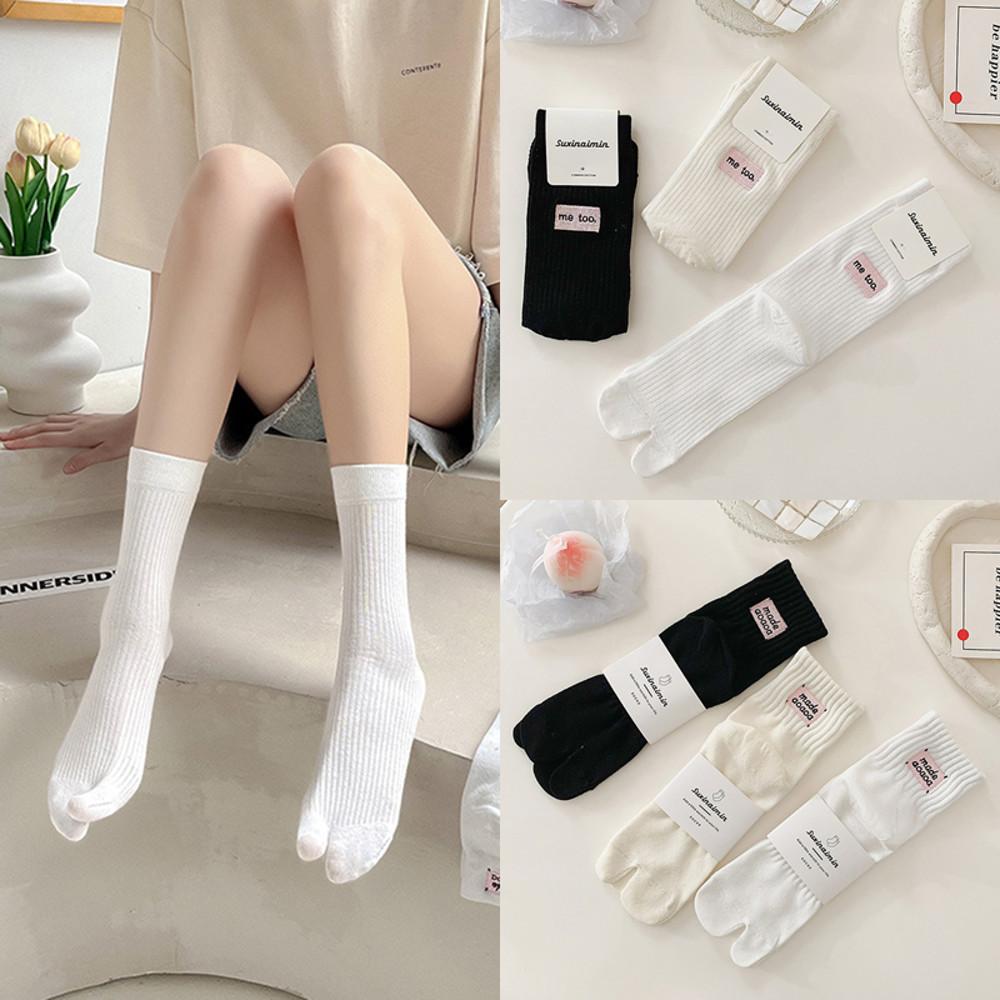 뉴 타비양말 골지 블랙 화이트 발가락 족발 양말 3켤레세트