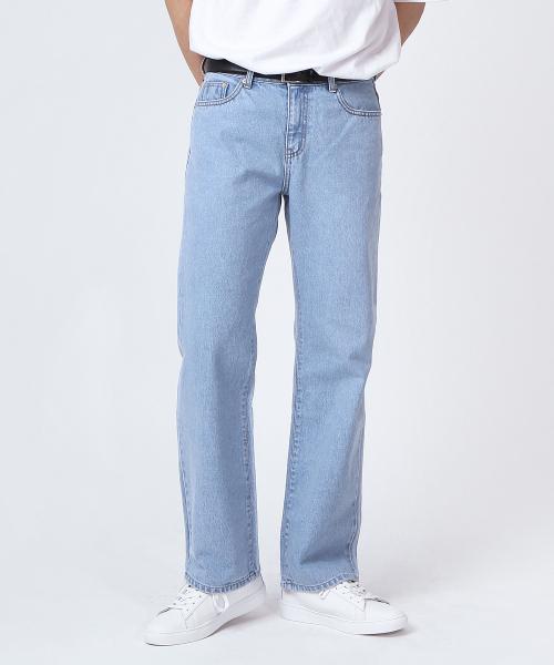 루즈핏 데님 팬츠 (연청)