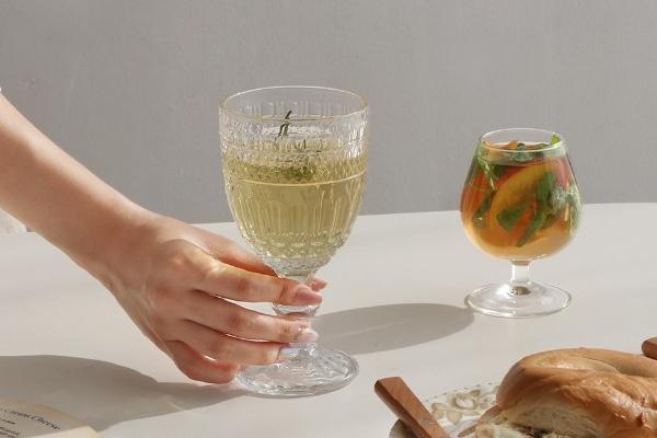 메리 빅 고블렛잔 2P세트 프렌치 유리컵 와인잔 집들이 홈파티 (포장가능)