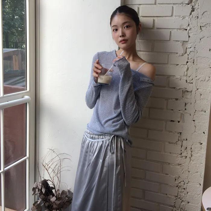 BOHEMIAN SNAP TOP [ PALE BLUE ]