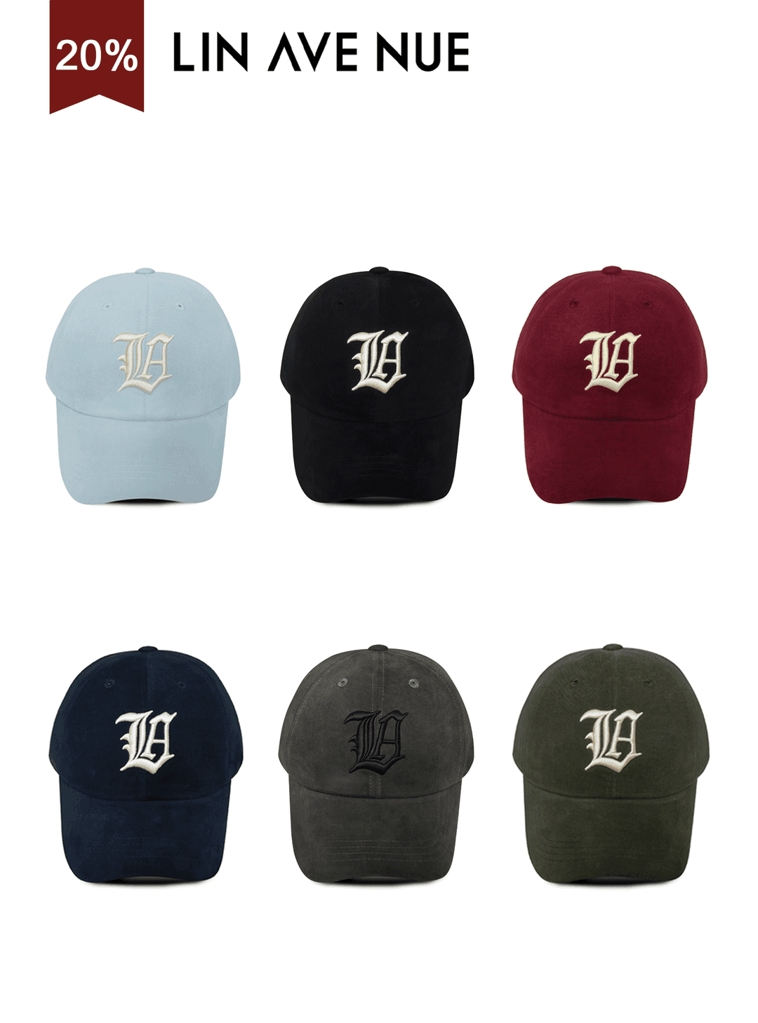 뉴 LA 볼드 코튼 볼캡 7종 골라담기