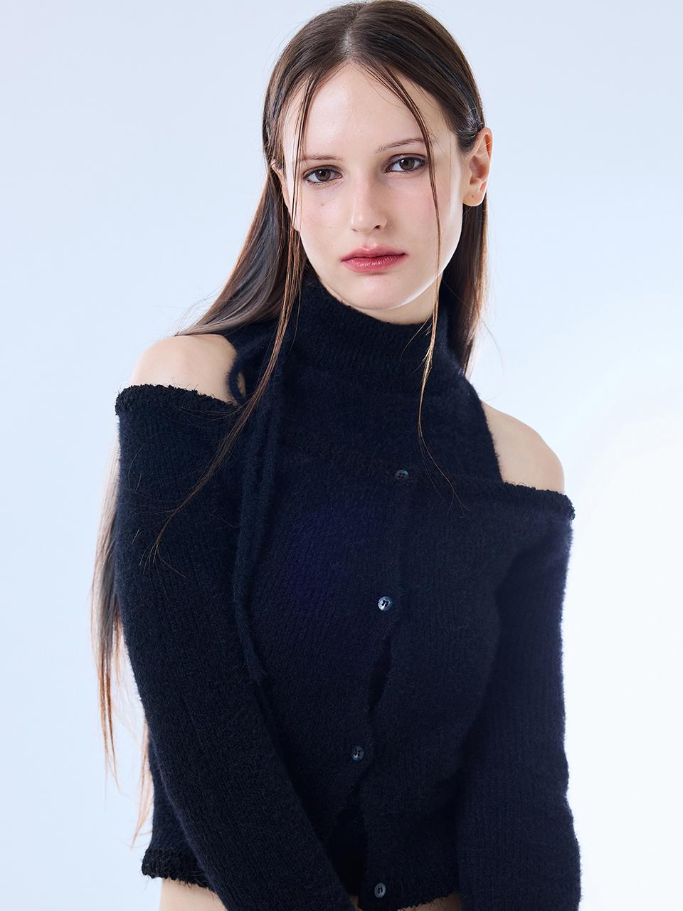 FS LAYERED CARDIGAN(BLACK)