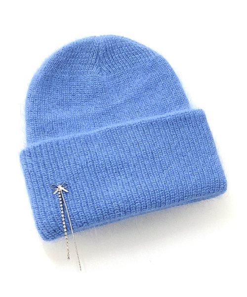 리본 체인 앙고라 비니 [블루]