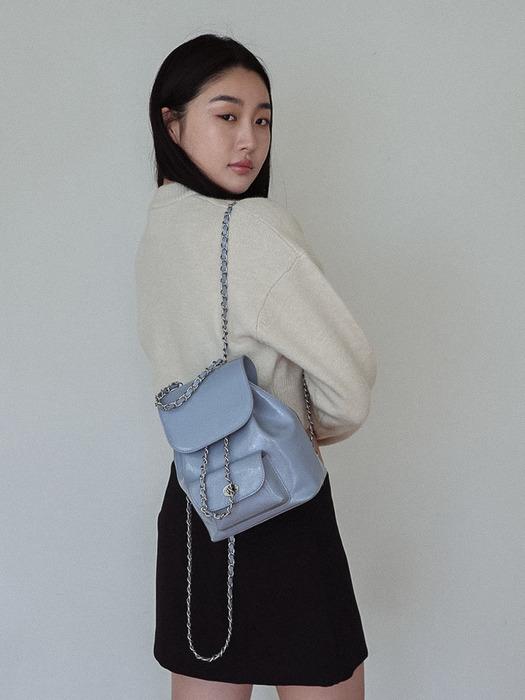 Day4 Chain backpack [Sky Blue]